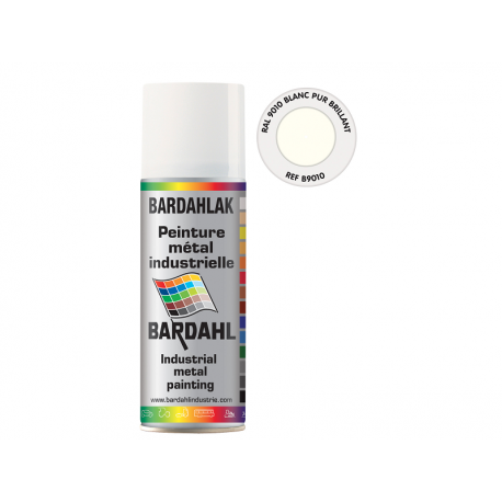 Blanc Pur Brillant RAL 9010 BARDAHLAK, Peinture métal industrielle