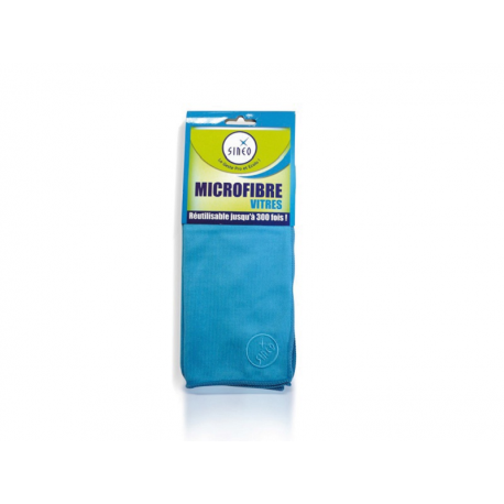 Microfibre vitres bleue